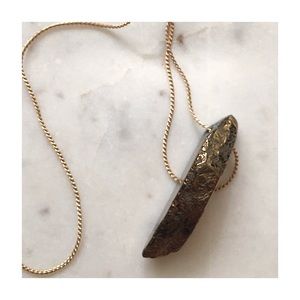 Gold Chain Stone Necklace